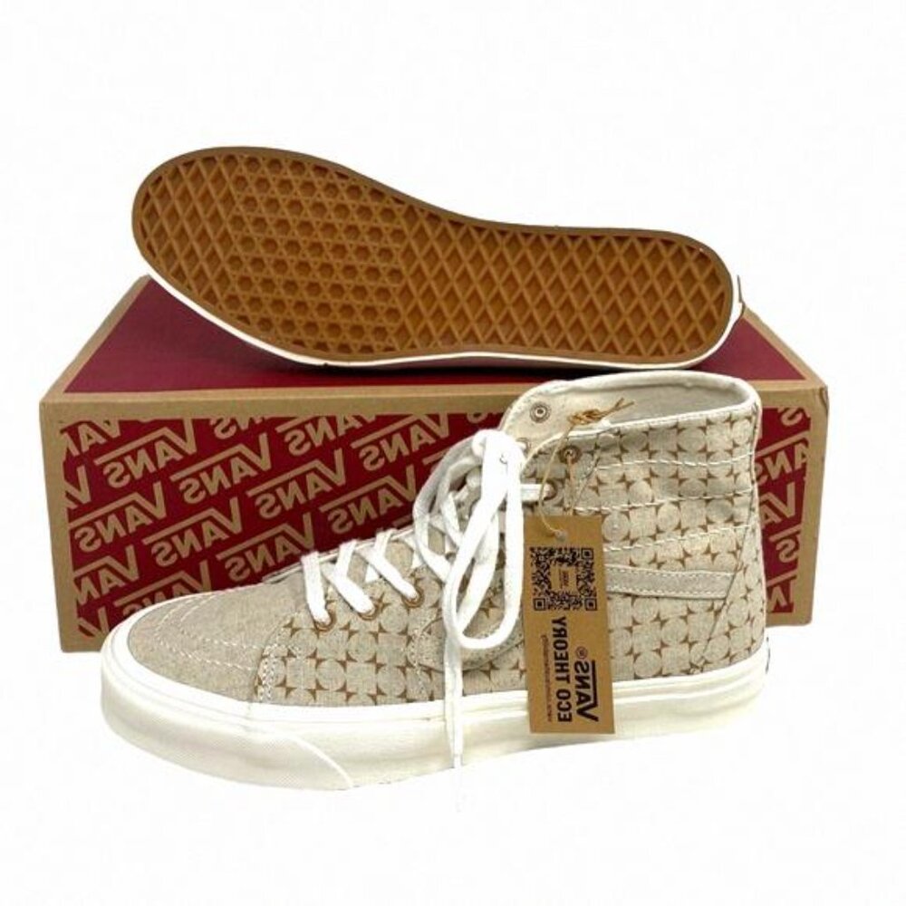 VANS Sk8-Hi Tapered Shoes High Top Canvas Beige VN0A5KRUBRO Sneakers Size Men’s - Picture 5 of 10